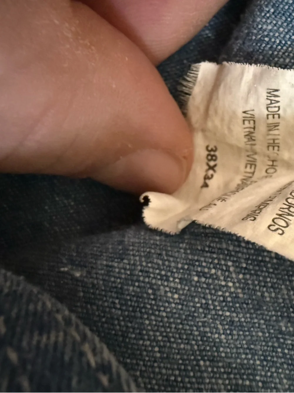 Liberty Overalls 38x34 Denim Bib Distressed Faded Workwear Carpenter - Picture 9 of 10